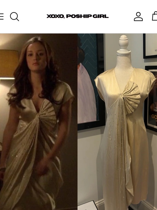 3.1 Phillip Lim Dresses & Skirts - Blair Waldorf's 3.1 Phillip Lim Champagne/Tan Satin Dress, Gossip Girl size 2